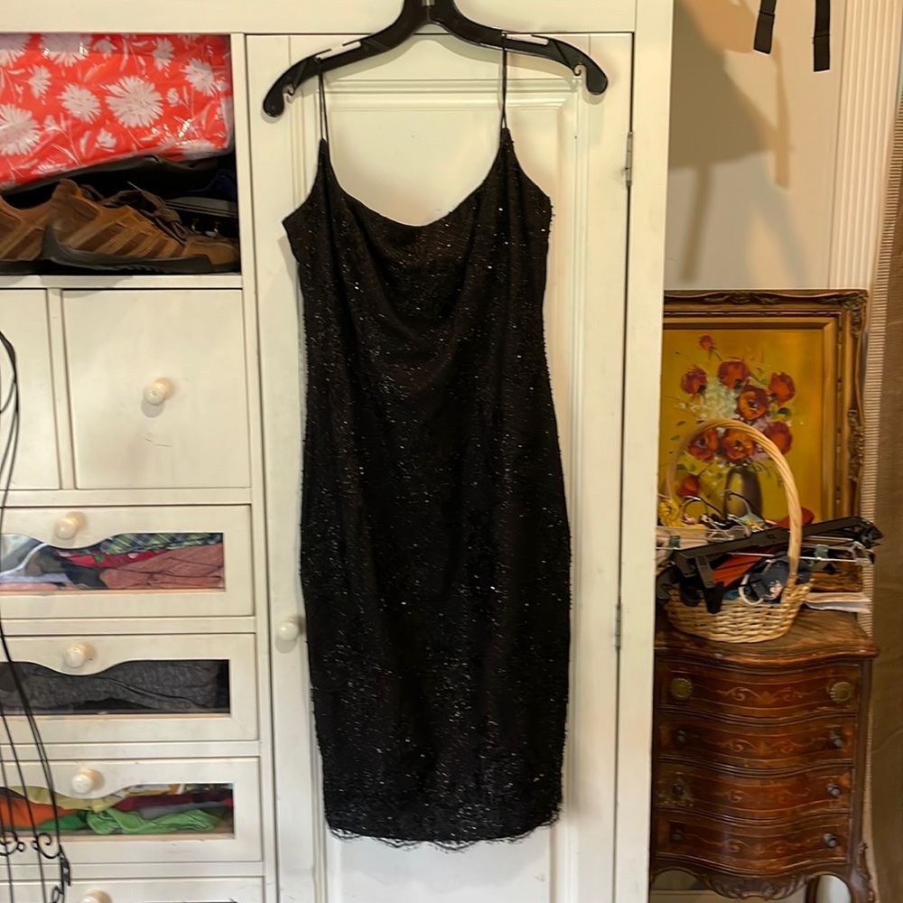 Spaghetti strap cocktail dress